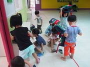 穿上鞋子